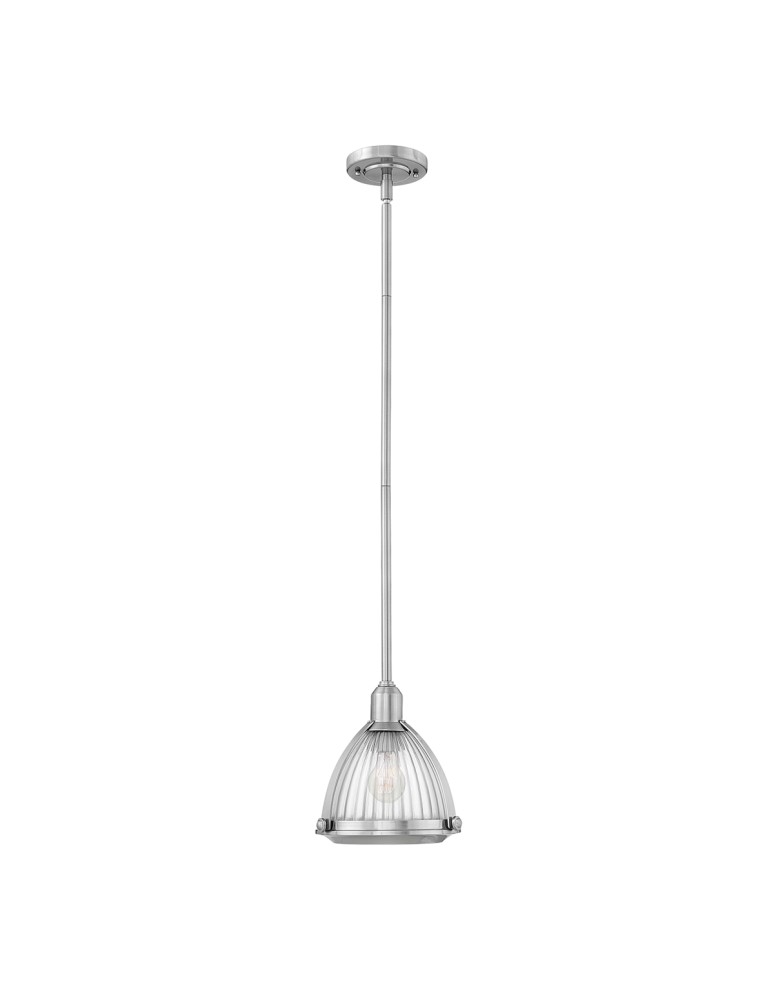 Pendant lamps - Quintiesse Elroy pendant lamp - 1 light source - Brushed nickel Elstead Lighting QN-ELROY-BN - product kolory-swiatla.pl 1