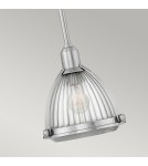 Pendant lamps - Quintiesse Elroy pendant lamp - 1 light source - Brushed nickel Elstead Lighting QN-ELROY-BN - product 3