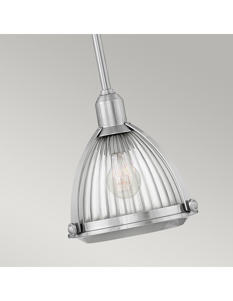 Quintiesse Lampa wisząca Elroy - 1 źródło światła - Szczotkowany nikiel Elstead Lighting QN-ELROY-BN