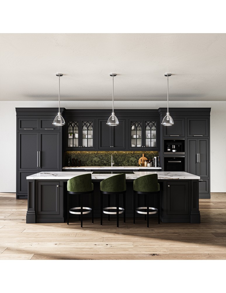 Quintiesse Lampa wisząca Elroy - 1 źródło światła - Szczotkowany nikiel Elstead Lighting QN-ELROY-BN