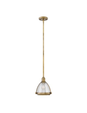 Quintiesse Elroy pendant lamp - 1 light source - Old brass Elstead Lighting QN-ELROY-HB