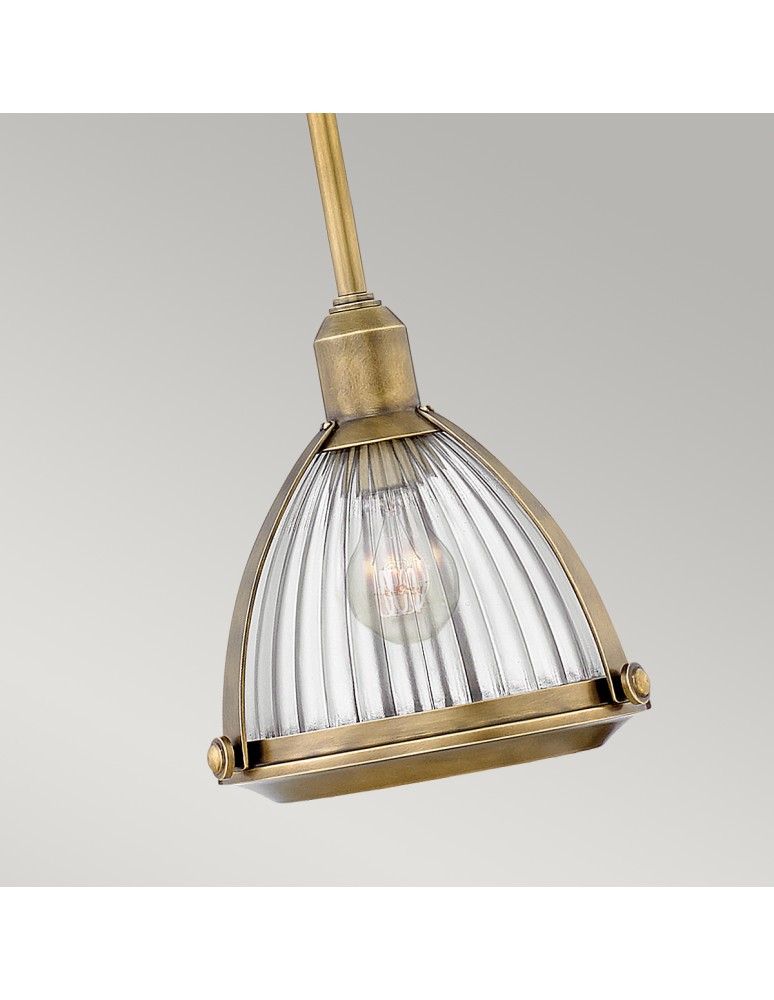 Quintiesse Lampa wisząca Elroy - 1 źródło światła - Stary mosiądz Elstead Lighting QN-ELROY-HB