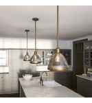 Pendant lamps - Quintiesse Elroy pendant lamp - 1 light source - Old brass Elstead Lighting QN-ELROY-HB - product 4