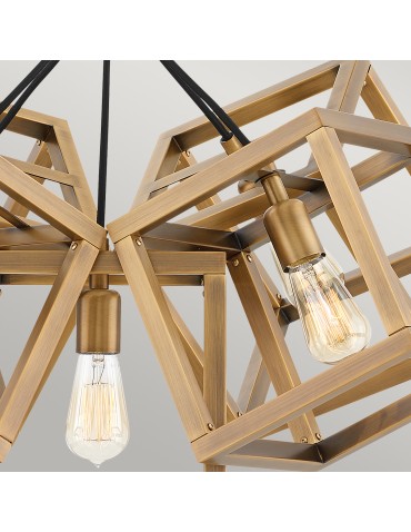 Quintiesse Ensemble pendant lantern - 5 light sources - Brushed bronze Elstead Lighting QN-ENSEMBLE5P-BB - product 2