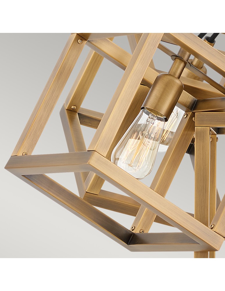 Pendant lamps - Quintiesse Ensemble pendant lantern - 5 light sources - Brushed bronze Elstead Lighting QN-ENSEMBLE5P-BB - product kolory-swiatla.pl 5