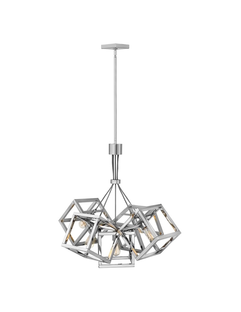 Pendant lamps - Quintiesse Ensemble Pendant Lantern - 5 light sources - Polished Nickel Elstead Lighting QN-ENSEMBLE5P-PN - product kolory-swiatla.pl 1
