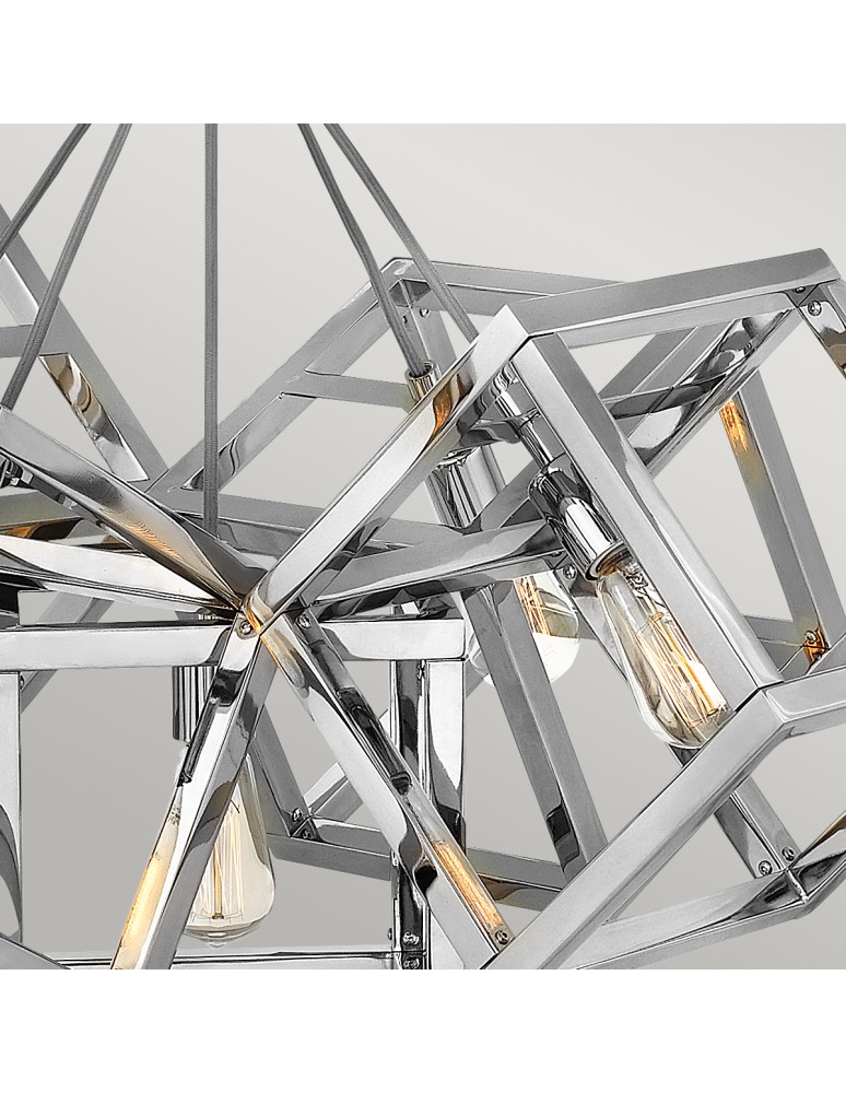 Pendant lamps - Quintiesse Ensemble Pendant Lantern - 5 light sources - Polished Nickel Elstead Lighting QN-ENSEMBLE5P-PN - product kolory-swiatla.pl 2