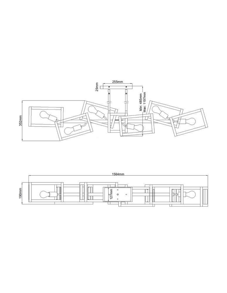 Quintiesse Lampa wisząca Ensemble - 6 źródeł światła - Polerowany nikiel Elstead Lighting QN-ENSEMBLE6-PN