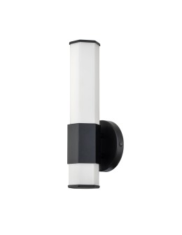 Quintiesse Kinkiet LED Facet - - Matowa czerń IP44 Elstead Lighting QN-FACET-LED1-BK-BATH