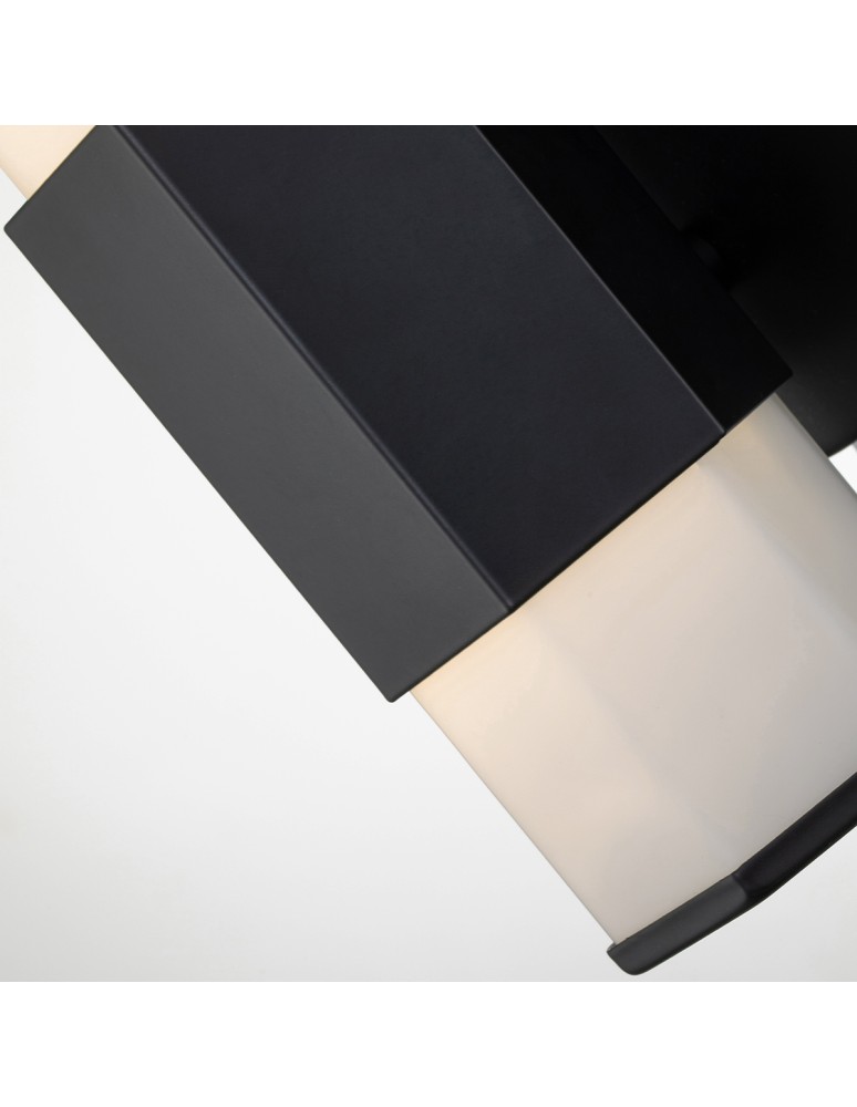 Bathroom wall lamps - Quintiesse LED wall lamp Facet - - Matte black IP44 Elstead Lighting QN-FACET-LED1-BK-BATH - product kolory-swiatla.pl 4