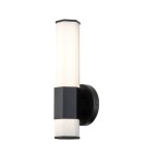 Bathroom wall lamps - Quintiesse LED wall lamp Facet - - Matte black IP44 Elstead Lighting QN-FACET-LED1-BK-BATH - product 5