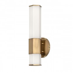 Quintiesse Kinkiet LED Facet - - Stary mosiądz IP44 Elstead Lighting QN-FACET-LED1-HB-BATH