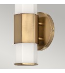 Bathroom wall lamps - Quintiesse LED wall lamp Facet - - Old brass IP44 Elstead Lighting QN-FACET-LED1-HB-BATH - product 3