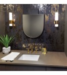 Bathroom wall lamps - Quintiesse LED wall lamp Facet - - Old brass IP44 Elstead Lighting QN-FACET-LED1-HB-BATH - product 4