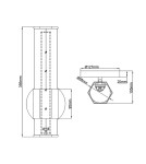 Bathroom wall lamps - Quintiesse LED wall lamp Facet - - Old brass IP44 Elstead Lighting QN-FACET-LED1-HB-BATH - product 5