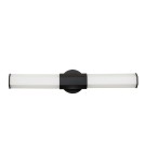 Bathroom wall lamps - Quintiesse LED wall lamp Facet - - Matte black IP44 Elstead Lighting QN-FACET-LED2-BK-BATH - product 1