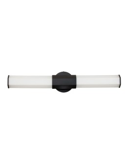 Quintiesse LED wall lamp Facet - - Matte black IP44 Elstead Lighting QN-FACET-LED2-BK-BATH