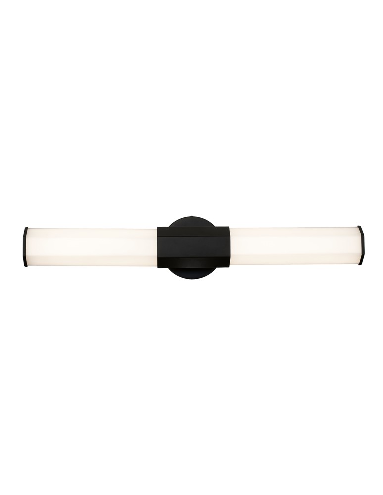 Bathroom wall lamps - Quintiesse LED wall lamp Facet - - Matte black IP44 Elstead Lighting QN-FACET-LED2-BK-BATH - product kolory-swiatla.pl 5
