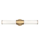 Bathroom wall lamps - Quintiesse LED wall lamp Facet - - Old brass IP44 Elstead Lighting QN-FACET-LED2-HB-BATH - product 1