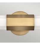 Bathroom wall lamps - Quintiesse LED wall lamp Facet - - Old brass IP44 Elstead Lighting QN-FACET-LED2-HB-BATH - product 2