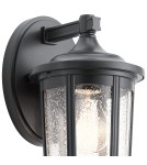 Quintiesse Średnia latarnia naścienna Fairfield - 1 źródło światła - Czarna IP44 Elstead Lighting QN-FAIRFIELD-M-BK