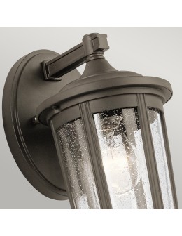 Quintiesse Medium Fairfield wall lantern - 1 light source - Old bronze IP44 Elstead Lighting QN-FAIRFIELD-M-OZ - product 2