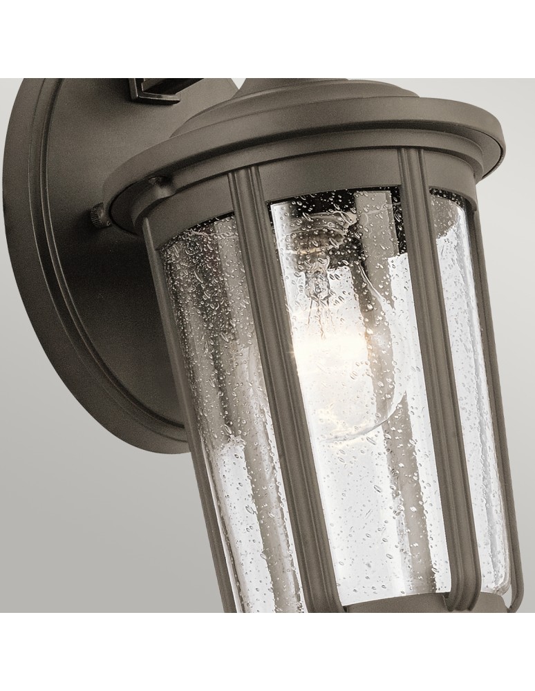 Quintiesse Średnia latarnia naścienna Fairfield - 1 źródło światła - Stary brąz IP44 Elstead Lighting QN-FAIRFIELD-M-OZ