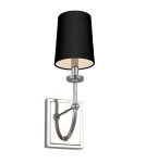 Bathroom wall lamps - Quintiesse Felixstowe wall lamp - 1 light source - Black lampshade IP44 Elstead Lighting QN-FELIXSTOWE1-A - product 1