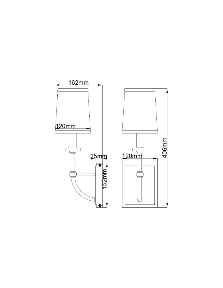 Bathroom wall lamps - Quintiesse Felixstowe wall lamp - 1 light source - Black lampshade IP44 Elstead Lighting QN-FELIXSTOWE1-A - product kolory-swiatla.pl 4