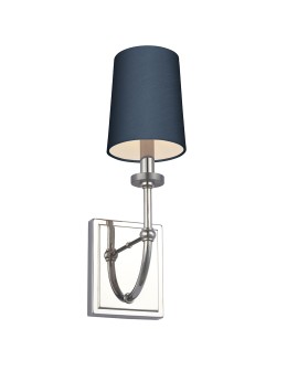 Quintiesse Felixstowe wall lamp - 1 light source - Blue lampshade IP44 Elstead Lighting QN-FELIXSTOWE1-B