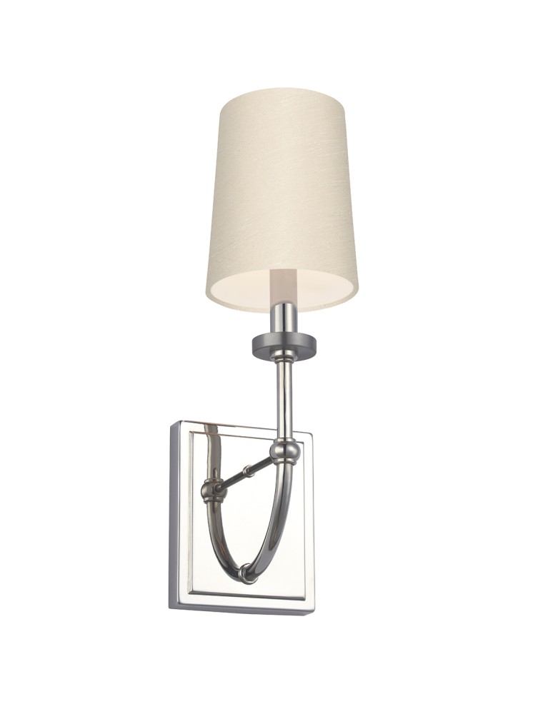 Bathroom wall lamps - Quintiesse Felixstowe wall lamp - 1 light source - Cream lampshade IP44 Elstead Lighting QN-FELIXSTOWE1-C - product kolory-swiatla.pl 1