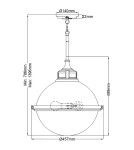 Quintiesse Lampa wisząca Fletcher - 3 źródła światła Elstead Lighting QN-FLETCHER-P-L-AZ