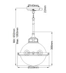 Quintiesse Lampa wisząca Fletcher - 2 źródła światła Elstead Lighting QN-FLETCHER-P-M-AZ