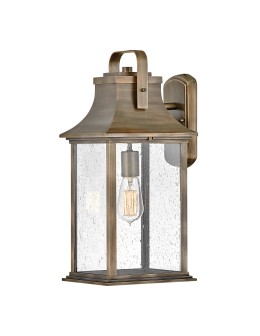 Quintiesse Duża latarnia naścienna Grant - 1 źródło światła IP44 Elstead Lighting QN-GRANT-L-BU