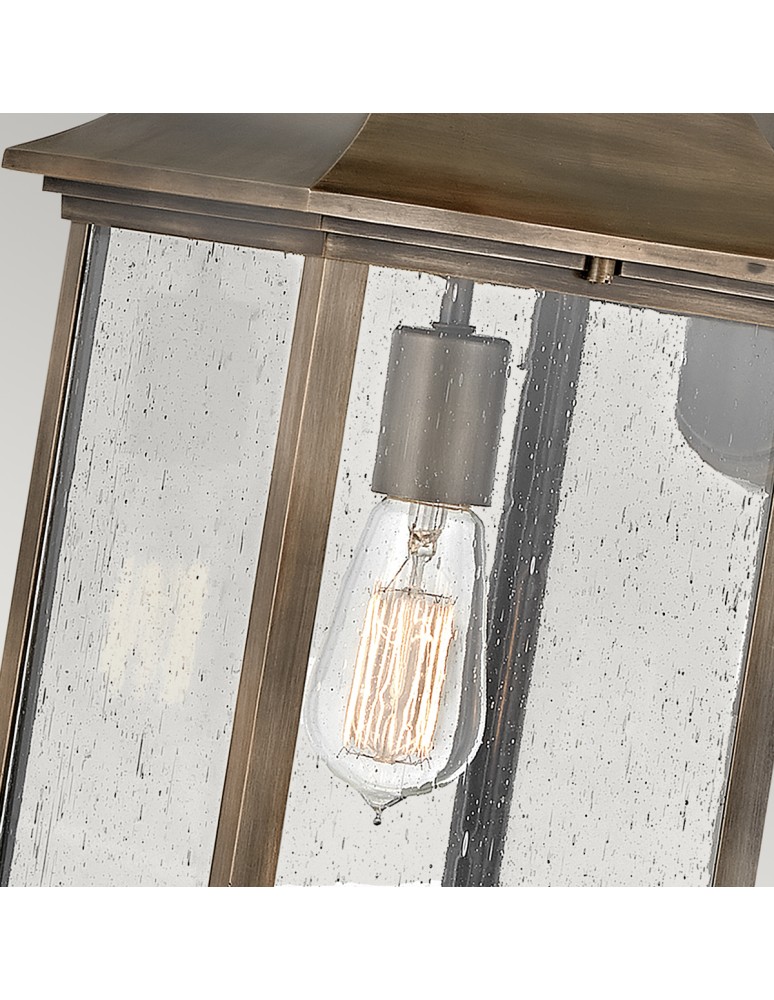 Quintiesse Duża latarnia naścienna Grant - 1 źródło światła IP44 Elstead Lighting QN-GRANT-L-BU