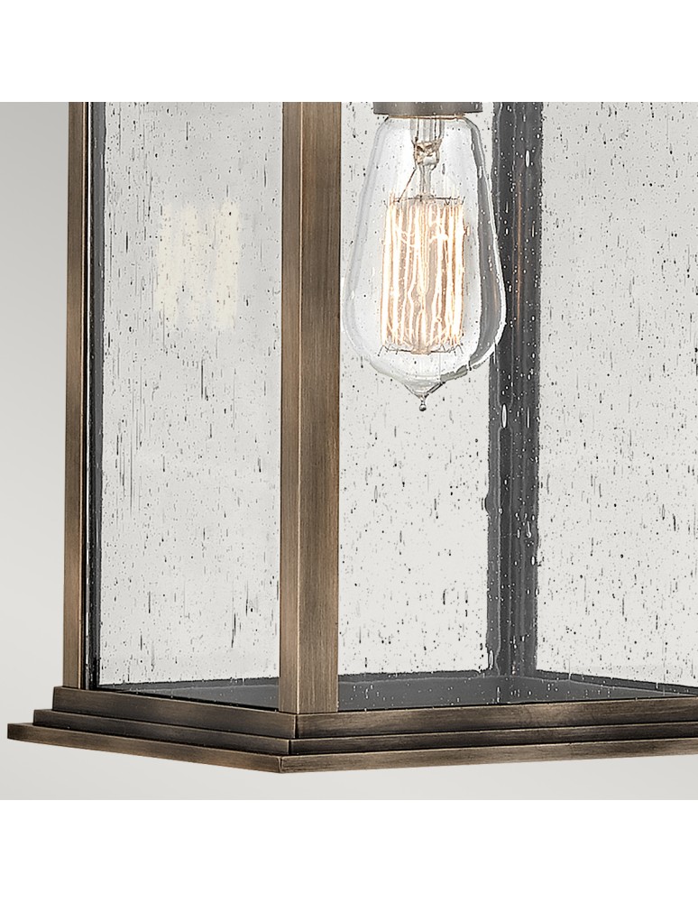 Quintiesse Duża latarnia naścienna Grant - 1 źródło światła IP44 Elstead Lighting QN-GRANT-L-BU