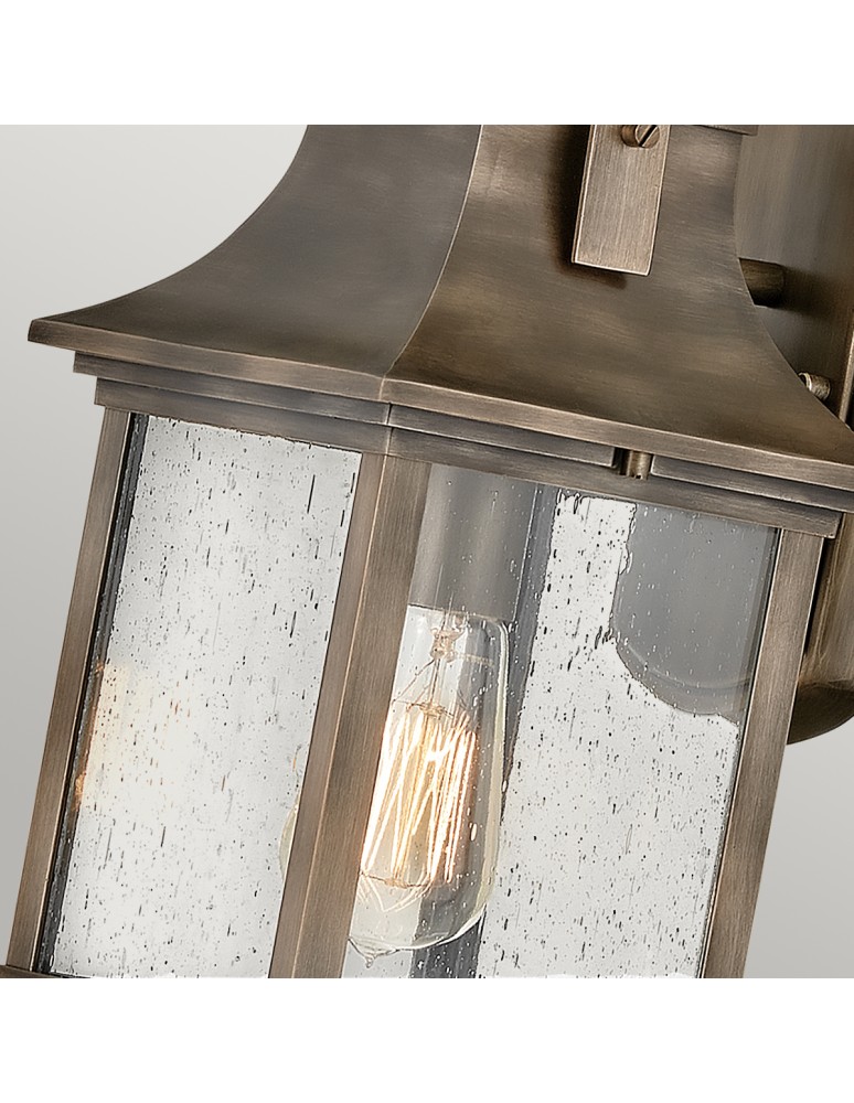 Quintiesse Mała latarnia naścienna Grant - 1 źródło światła IP44 Elstead Lighting QN-GRANT-S-BU