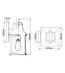Quintiesse Mała latarnia naścienna Grant - 1 źródło światła IP44 Elstead Lighting QN-GRANT-S-BU