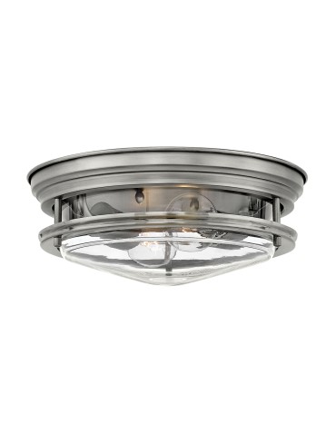 Quintiesse Plafon Hadrian - 2 źródła światła - Antyczny nikiel IP44 Elstead Lighting QN-HADRIAN-FS-AN-CLEAR