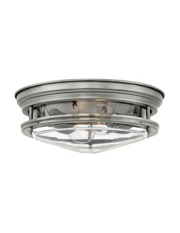 Quintiesse Plafon Hadrian - 2 light sources - Antique Nickel IP44 Elstead Lighting QN-HADRIAN-FS-AN-CLEAR