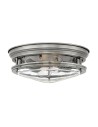 Quintiesse Plafon Hadrian - 2 źródła światła - Antyczny nikiel IP44 Elstead Lighting QN-HADRIAN-FS-AN-CLEAR