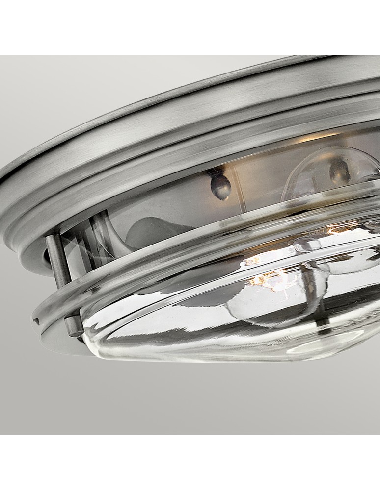 Classic ceiling lamps - Quintiesse Plafon Hadrian - 2 light sources - Antique Nickel IP44 Elstead Lighting QN-HADRIAN-FS-AN-CLEAR - product kolory-swiatla.pl 2