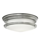 Classic ceiling lamps - Quintiesse Plafon Hadrian - 2 light sources - Antique Nickel IP44 Elstead Lighting QN-HADRIAN-FS-AN-OPAL - product 1