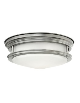 Quintiesse Plafon Hadrian - 2 light sources - Antique Nickel IP44 Elstead Lighting QN-HADRIAN-FS-AN-OPAL