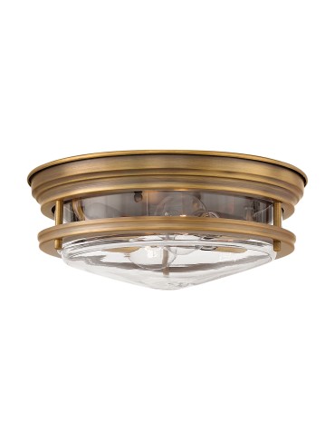 Quintiesse Plafon Hadrian - 2 źródła światła - Szczotkowany brąz IP44 Elstead Lighting QN-HADRIAN-FS-BR-CLEAR