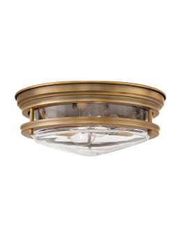 Quintiesse Plafon Hadrian - 2 źródła światła - Szczotkowany brąz IP44 Elstead Lighting QN-HADRIAN-FS-BR-CLEAR