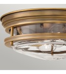 Classic ceiling lamps - Quintiesse Plafon Hadrian - 2 light sources - Brushed bronze IP44 Elstead Lighting QN-HADRIAN-FS-BR-CLEAR - product 2