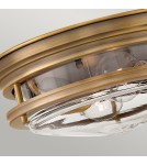 Classic ceiling lamps - Quintiesse Plafon Hadrian - 2 light sources - Brushed bronze IP44 Elstead Lighting QN-HADRIAN-FS-BR-CLEAR - product 3