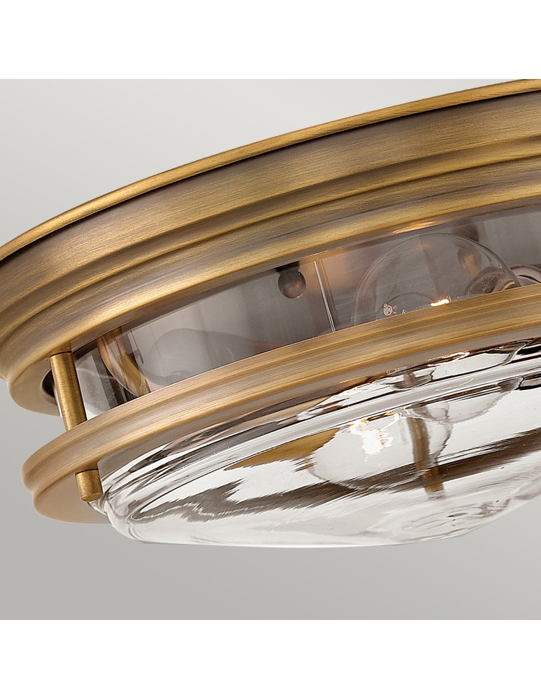 Classic ceiling lamps - Quintiesse Plafon Hadrian - 2 light sources - Brushed bronze IP44 Elstead Lighting QN-HADRIAN-FS-BR-CLEAR - product kolory-swiatla.pl 3