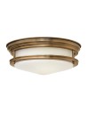 Quintiesse Plafon Hadrian - 2 źródła światła - Szczotkowany brąz IP44 Elstead Lighting QN-HADRIAN-FS-BR-OPAL